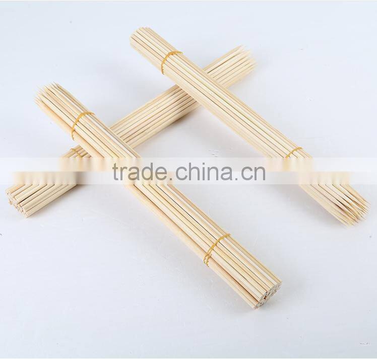 HY Factory Wholesale Natural BBQ Use 5.0mm bamboo skewers or bamboo sticks