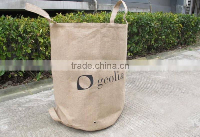 hessian jute pop up bag