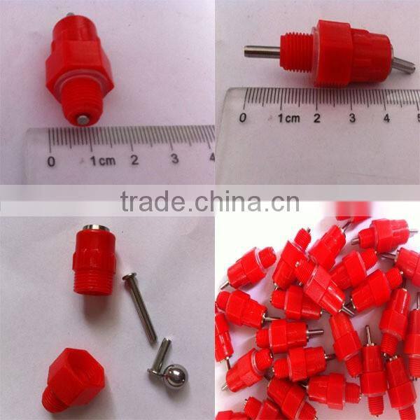 Factory supply Stainless Steel+plastic poultry nipple drinkers for sale HJ-DN001