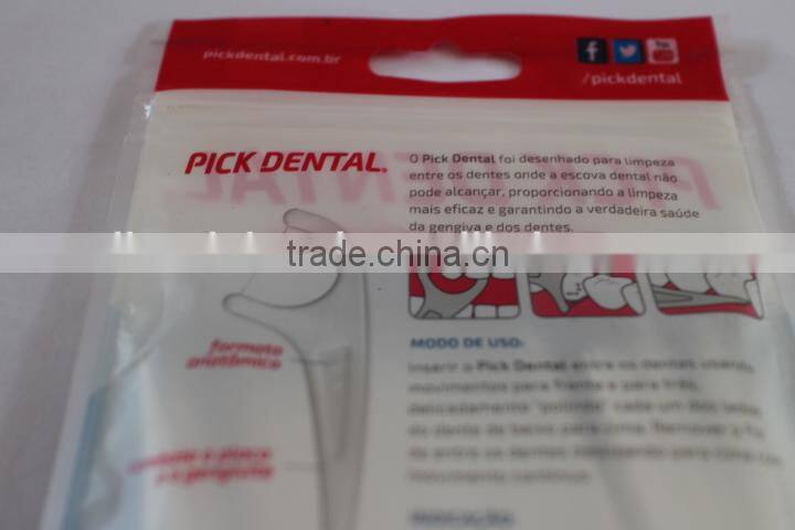 Food residue easily removed dental floss