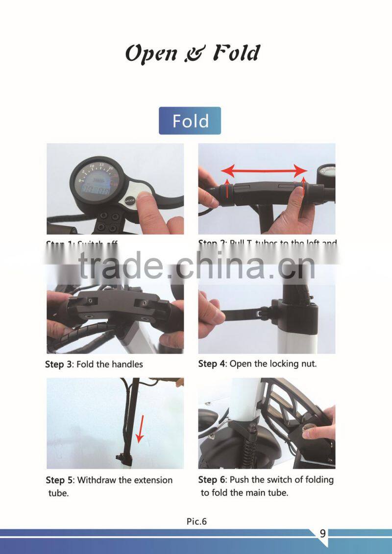 A man two rounds of electric scooters