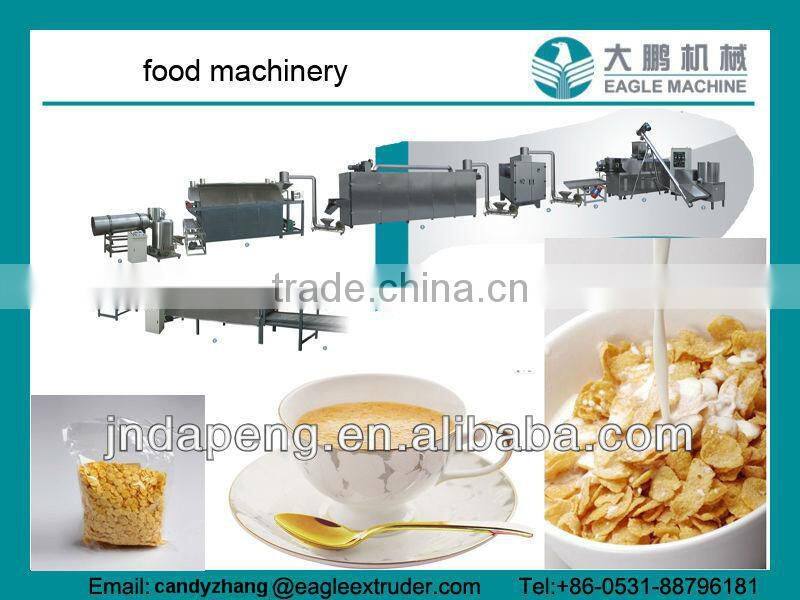 Cereal snack /corn flakes/ breakfast puff snacks making machine/equipment