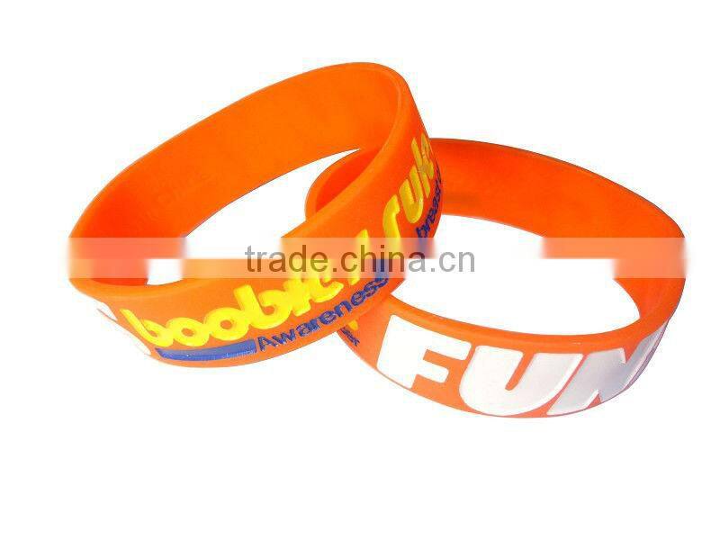Many kinds of silicon wristband women and men custom silicone bracelet