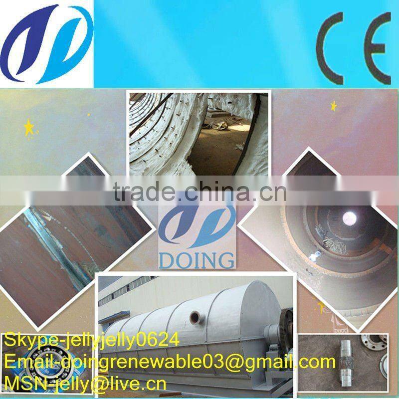 steel tire wire scrap/tyre oil/carbon black pyrolysis plant