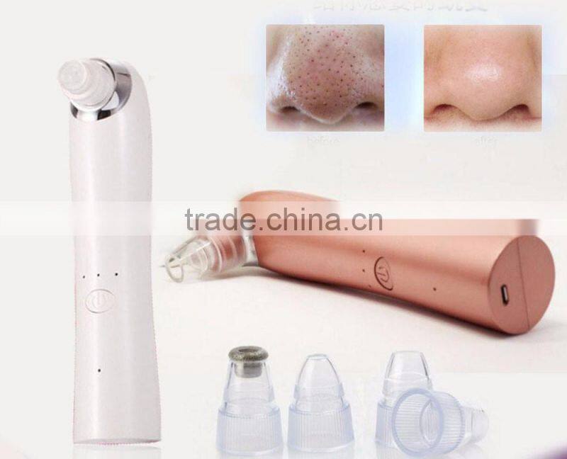 2017 Hot Sell Portable Facial Vacuum Blackhead Remover and skin peeling