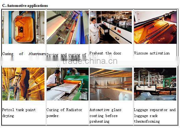 Carbor fiber heating wire electric quartz tube