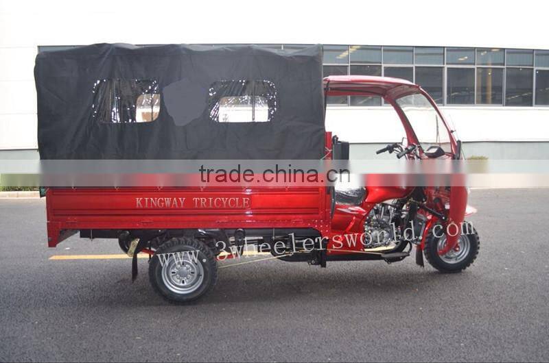 chinese three wheel adult gasoline moped cabin cargo tricycles