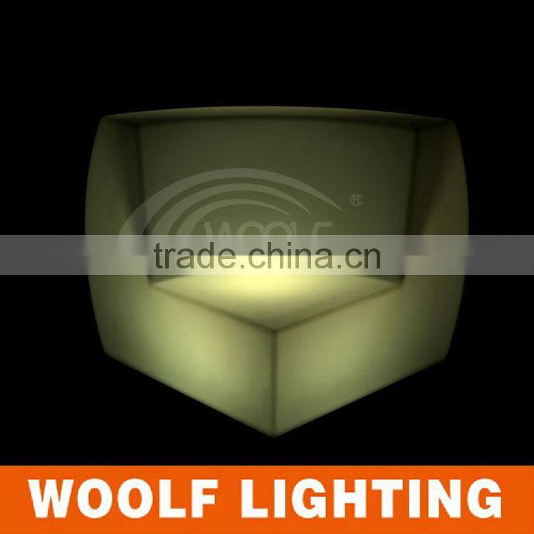 Single Corner and Straight LED Color Light Up Sofa