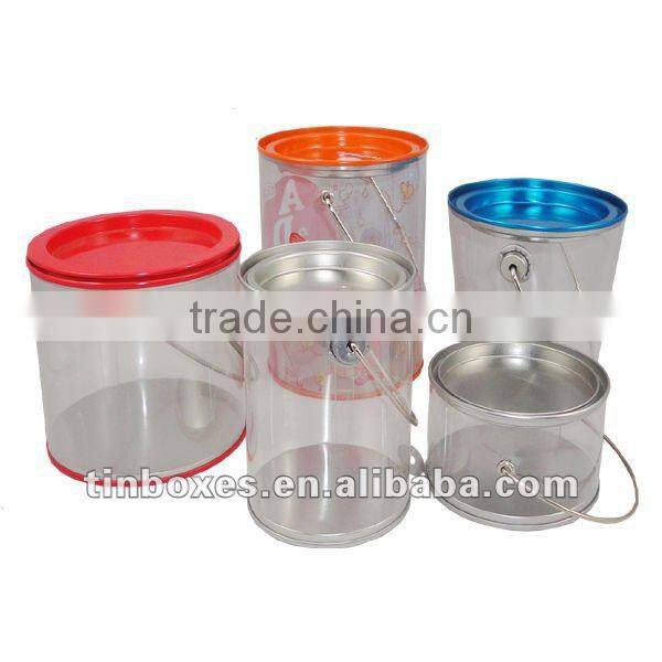 Sell Red Round Tin PET Bucket