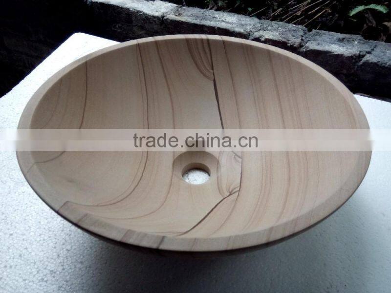 competitive price wooden sandstone vessel sink wholesale