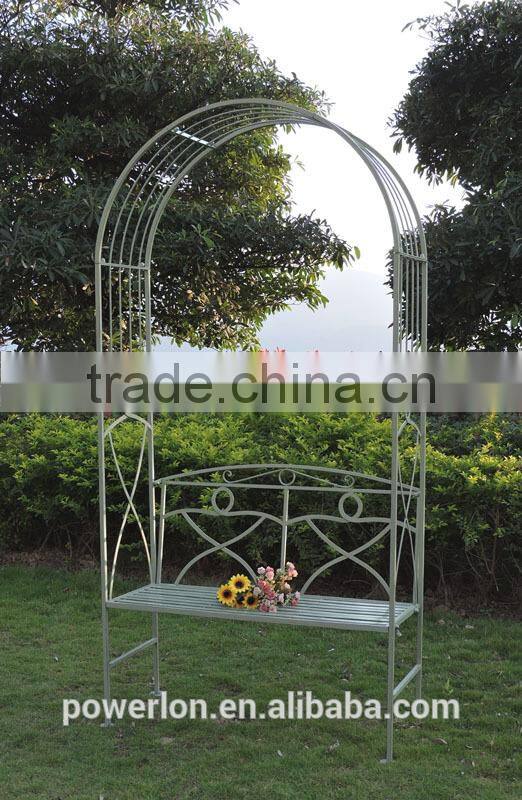 Vintage Style Anti White Garden Wedding Arch