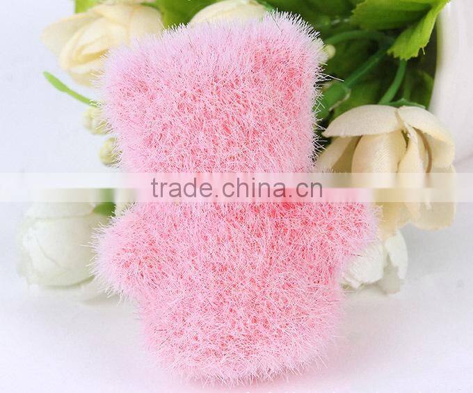 Creative potted decor handmade simulation bear flocked animals toy