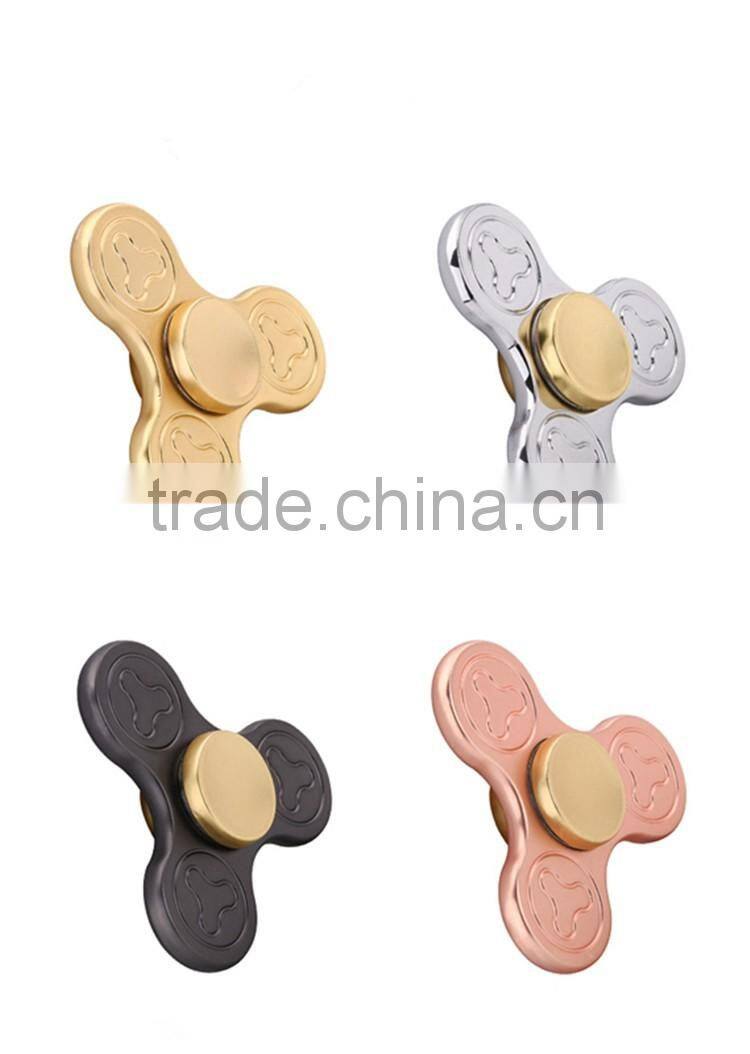 EDC aluminum Gyro Finger Wholesale, Fidget Spinner, hand toys Clover pattern