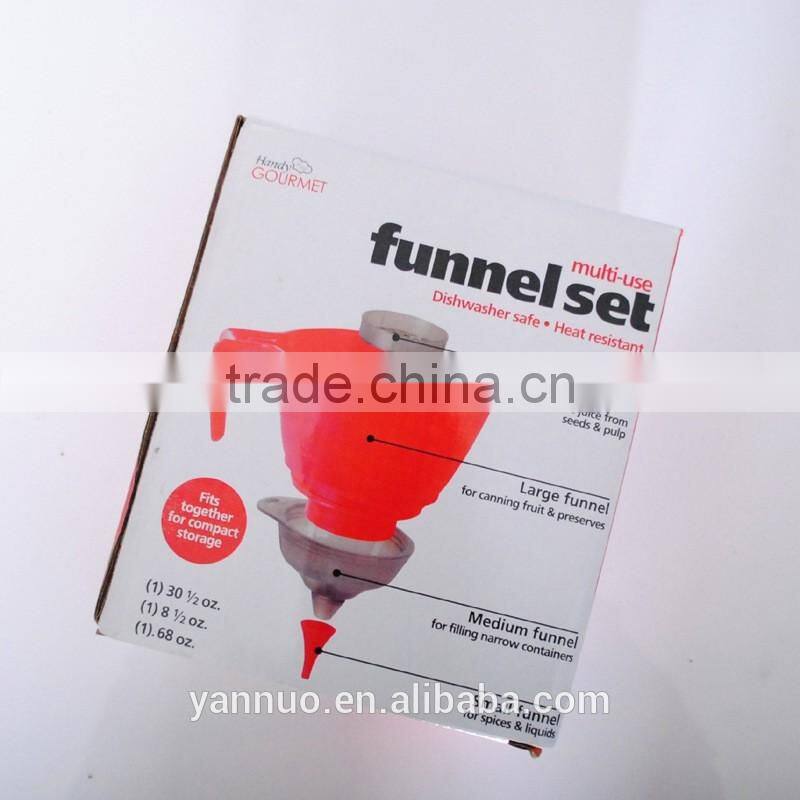 Plastic filter funnel, small and large Beer Funnel Set
