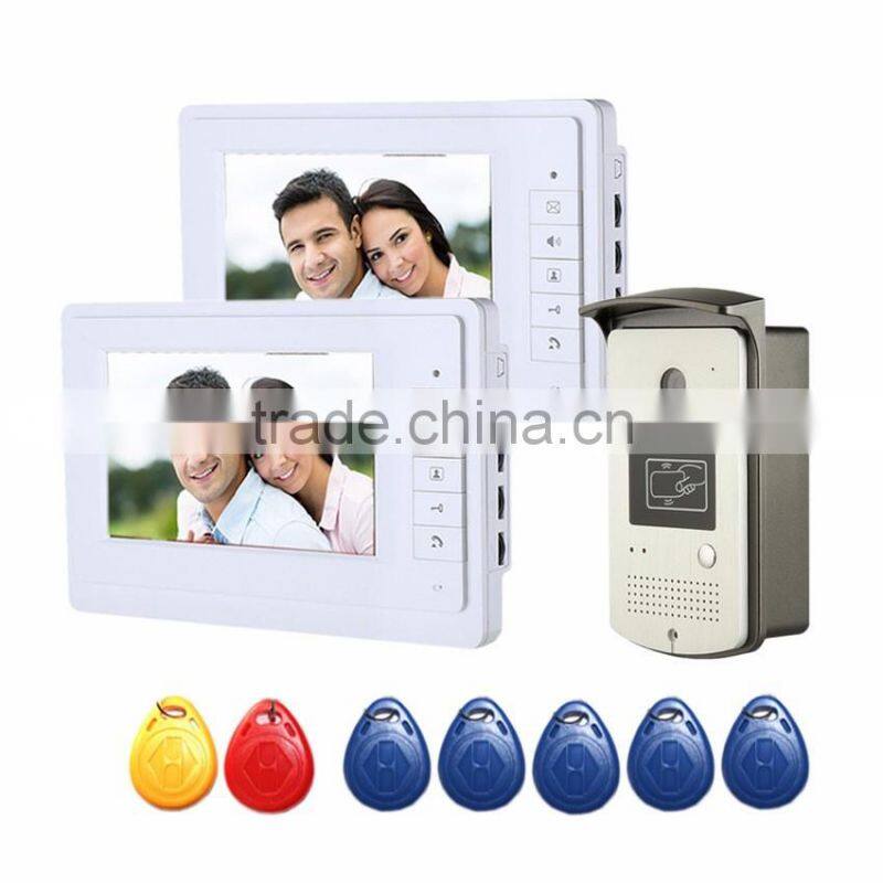 Infrared Nigh Vision Visual Doorbell, Wired Digital 7inch HD Video Intercom Doorbell For Wholesale