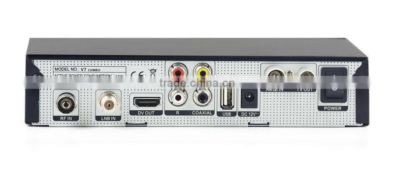 DVB-S2+T2 Freesat V7 Combo Set Top Box Support 3G CCCAM Full 1080P HD Satellite Receiver