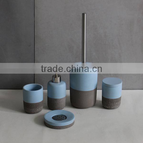 Acid-washing concrete bath products