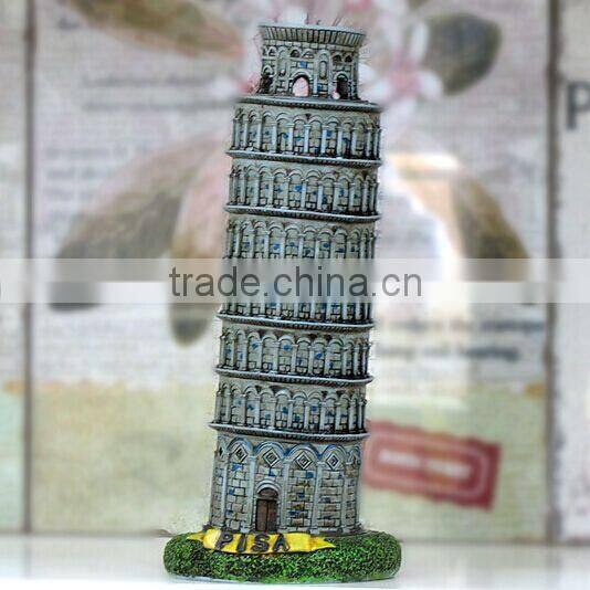 Resin Leaning Tower of Pisa Italy miniature building model