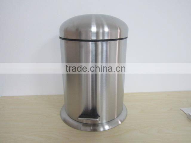 Powder coated Step Can Waste Trash Basket Bin Box Garbage Can Red Rubbish bin