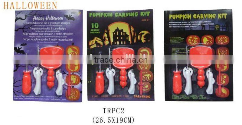 Hot selling Halloween decoration gift kit pumpkin carving tool set