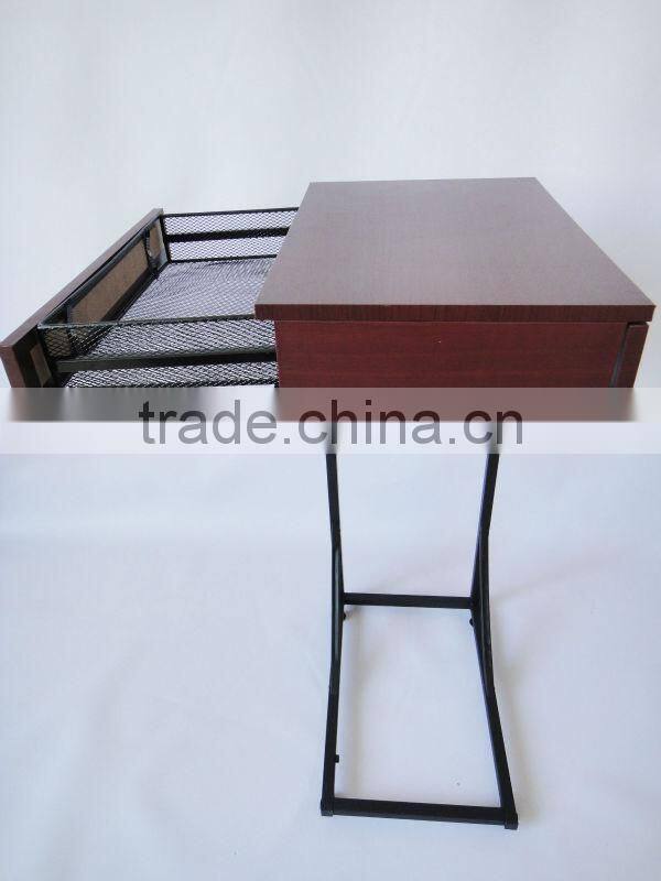 New Design metal folding coffee table with drawers Sofa Side Table