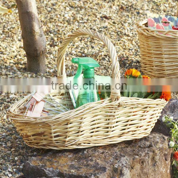 3 pcs Empty Wicker Gift Basket with handle for christmas