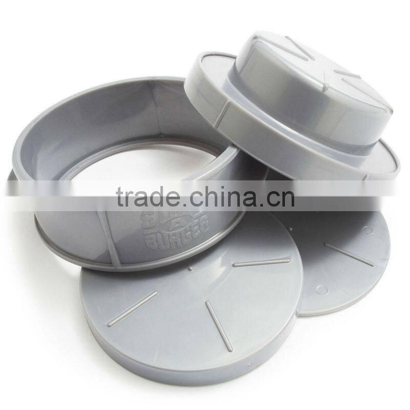 FDA & LFGB Approved Hamburger Press,Plastic Hamburger Press BPA Free,Manual Hamburg Patty Maker