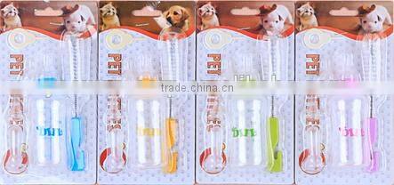 Wholesale plastic little pet milk bottles water bottle set