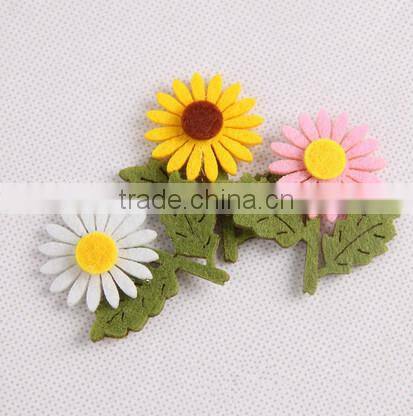 2017 alibaba express wholesale high quality new products hot sale felt self adhesive flower decoration for home made in china