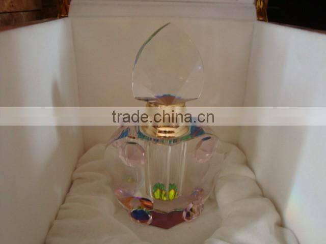 nice new k9 crystal diamond facet glass perfume bottle