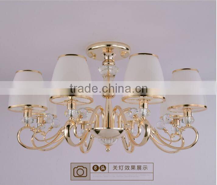 M949 Momoda luxury Crystal contemporary living room bedroom golden lighting chandelier pendant lamp
