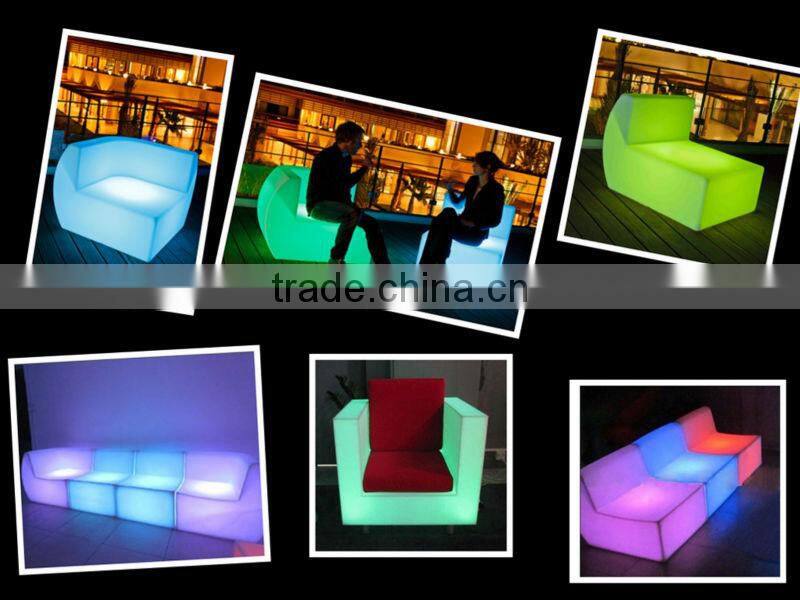 color change outdoor furnitures/LED sofa/LED sofa furniture YM-LS787867