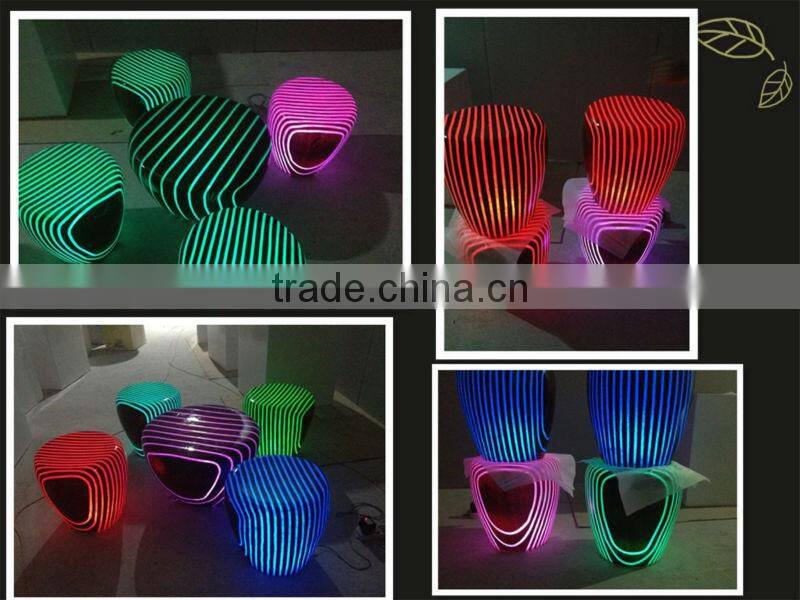 Nightclub furniture modern Glowing led bar side table