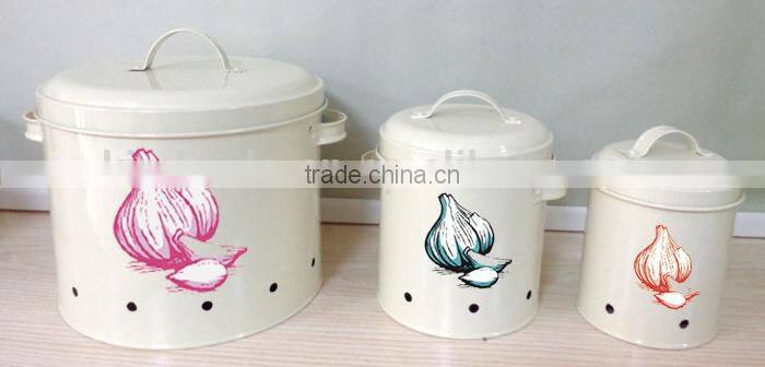 Hot sale household kitchen storage container set of 3