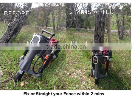 52mm Petrol Gas Powered Electric Power Mini Hand Fence Pile Piling Driving Machine Portable Gasoline Star Picket Post Driver