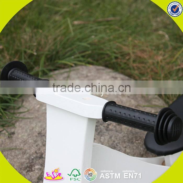 2017 New design wooden white balance bike children wooden white balance bike baby wooden white balance bike W16C154