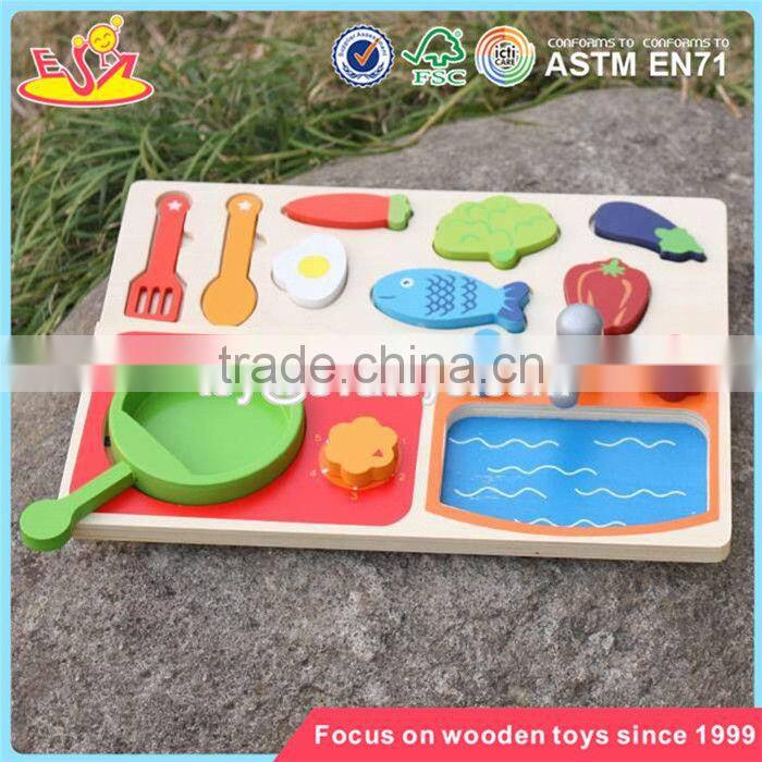 wholesale preschool play food wooden cooking toys new design wooden cooking toys for kids W10B187