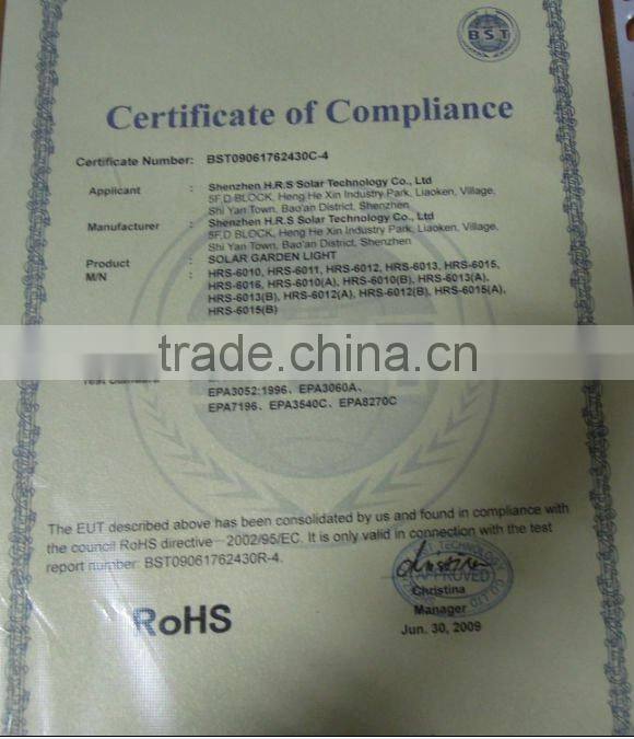 stainless steel solar garden light