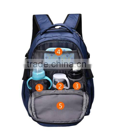Practical functional nylon mommy backpack for baby