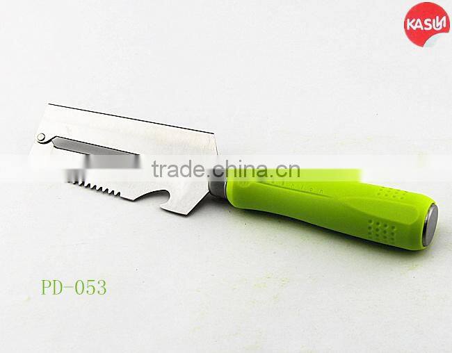 PD-054 4 in 1 multi function kitchen knife with peeler and scraper apple peeler corer slicer with safe protector