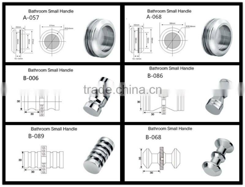 Shower room Glass steel Door Handle