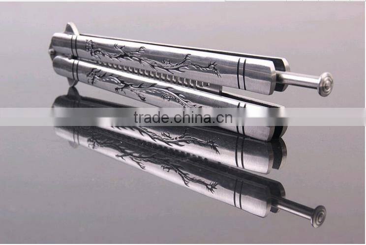 Wholesales Sliver Comb Multi function Stainless Steel Trainer Tool Butterfly Comb