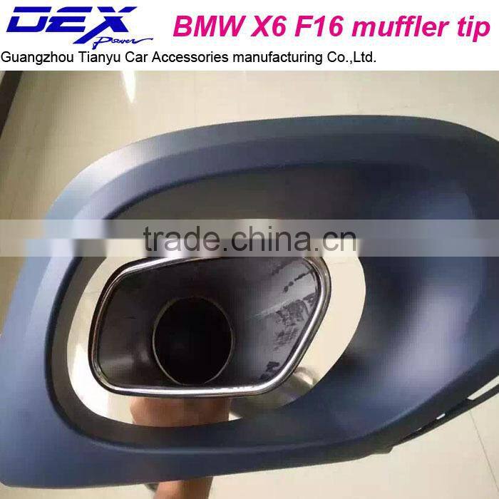 automotive parts for B~MW X6 F16 muffler tip PP rear diffuser