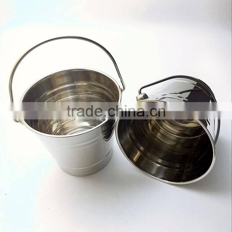 stainless steel 304 ice bucket round ice bucket