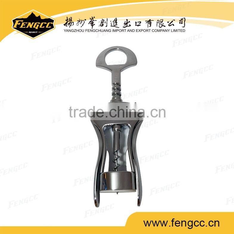 Zinc Alloy Metal And Plastic Red Wine Bottle Opener
