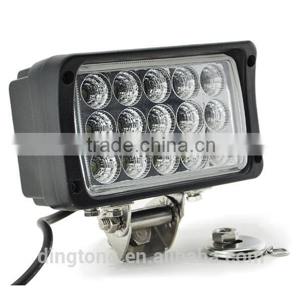 IP68 waterpoof 9-32V 45w Led working light truck light round 45W LED DRIVING LAMP
