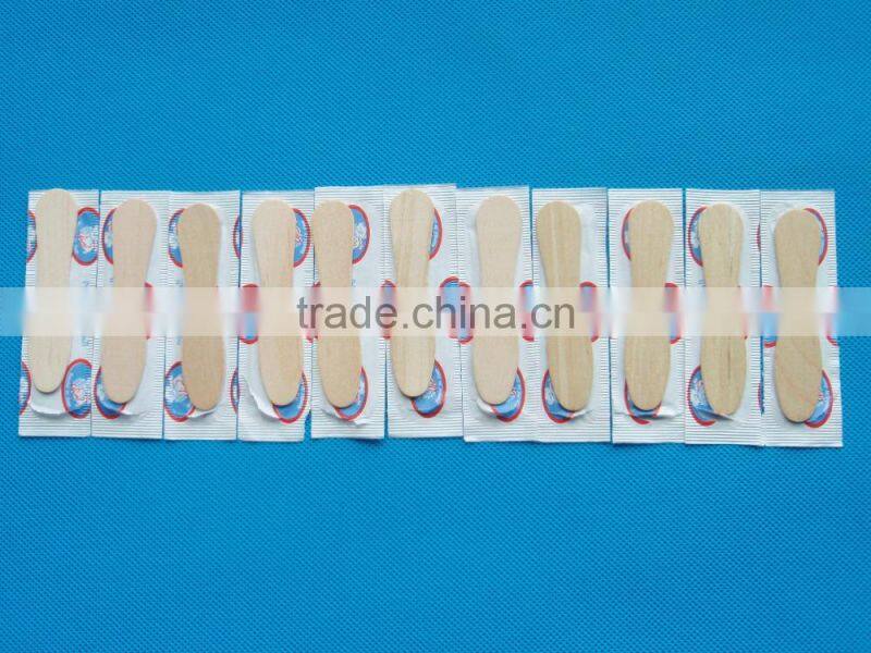 Small Ice Cream Spoon Disposable Dessert Wooden Stick