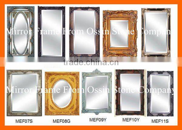 Antique Wooden Art Deco Mirror Frame