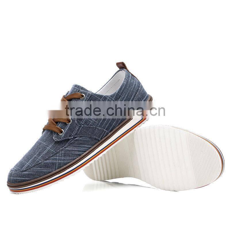 stylish fashion linen casual shoes men high quality, adults casual canvas shoes sample for male price cheap