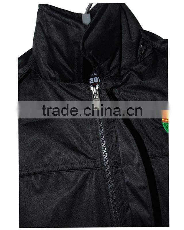 Men's Winter Wear 2015 new men's waterproof pvc coated padded jacket twill pvc coated lining cut terry quilted cotton
